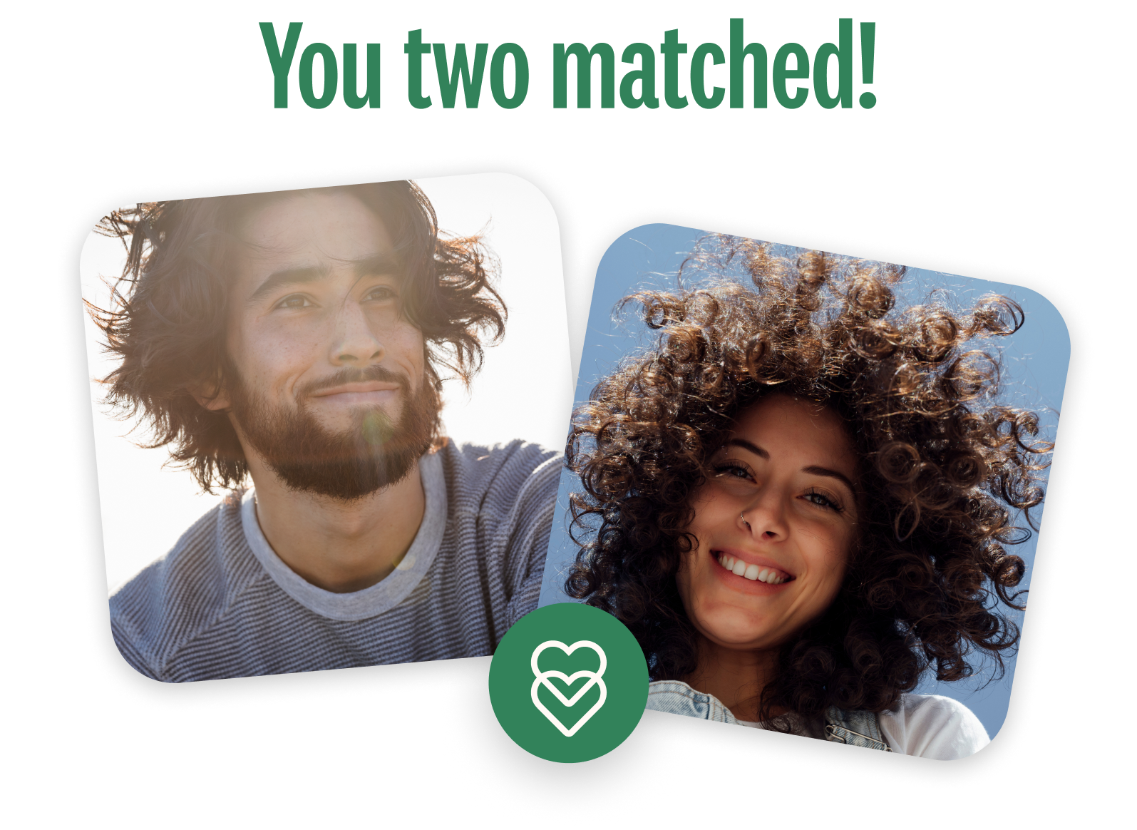 Example of a match between a woman and a man