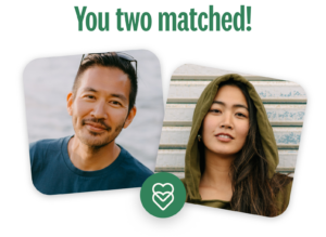 Example of a match between a asian woman and a asian man