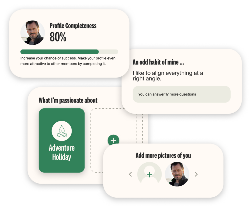 Example Fill in profile details as single parent