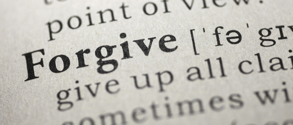 The word forgive as written in the dictionary