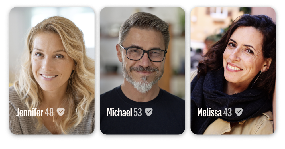 Three profiles as example for highest dating pool